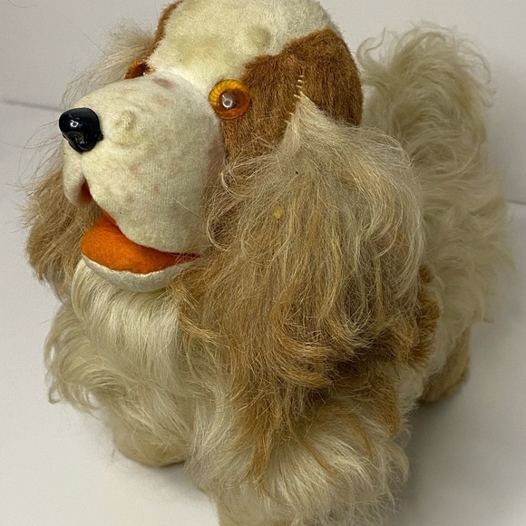 Vintage mohair plush toy dog - Picture 1 of 9